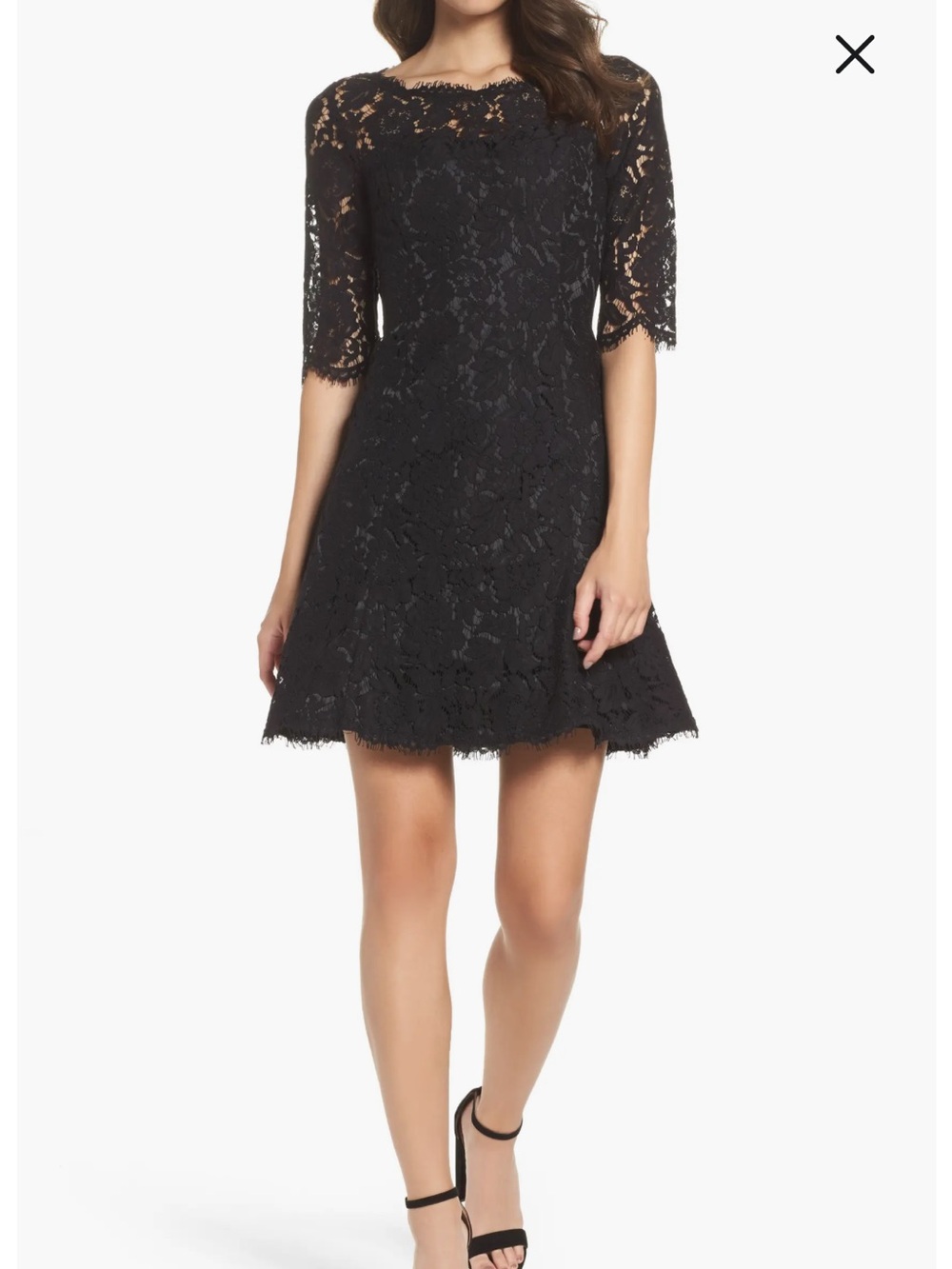 ✨SUMMER SALE ✨ Eliza J Black Lace V-Neck Dress
